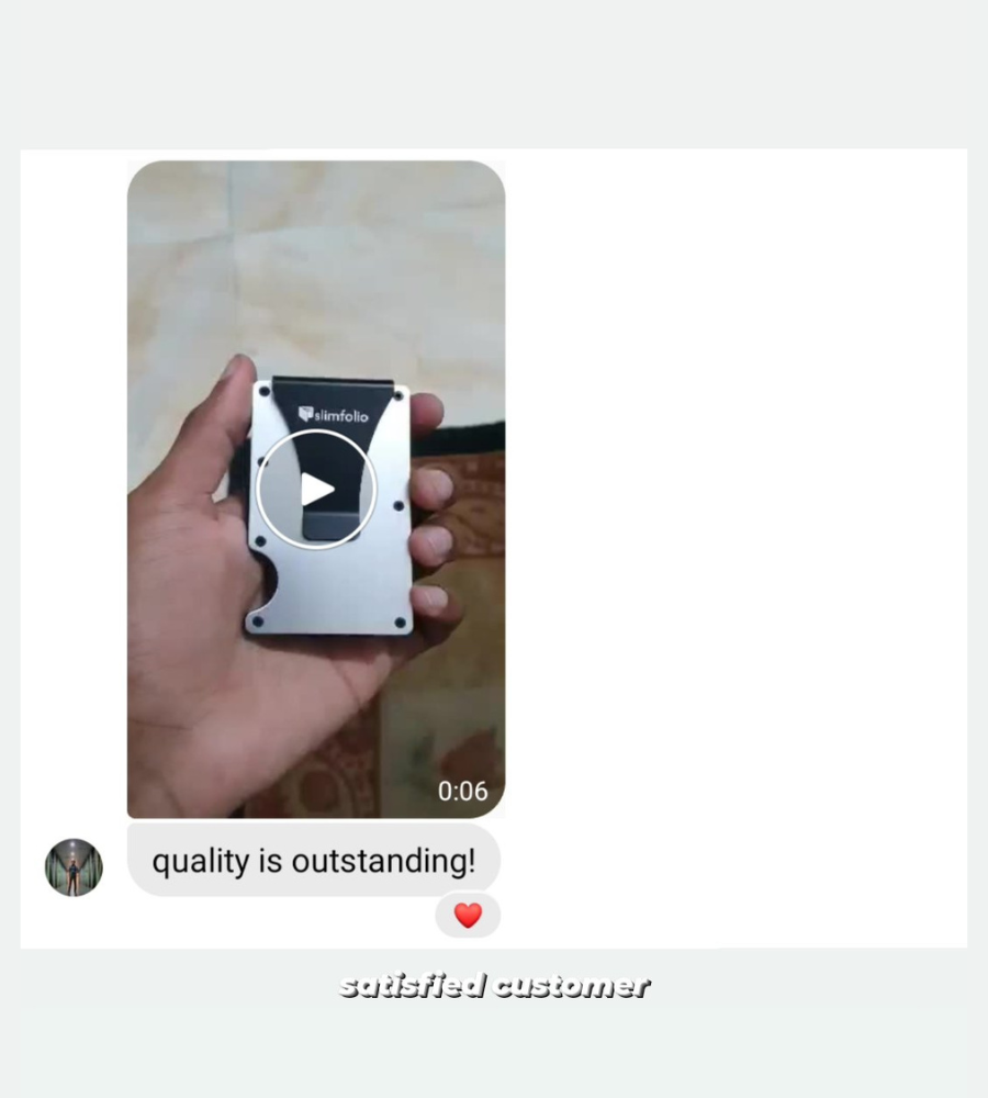 Real Slimfolio customer review screenshot